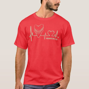 Megalodon-liefhebber hartshaai fossielenjager t-shirt