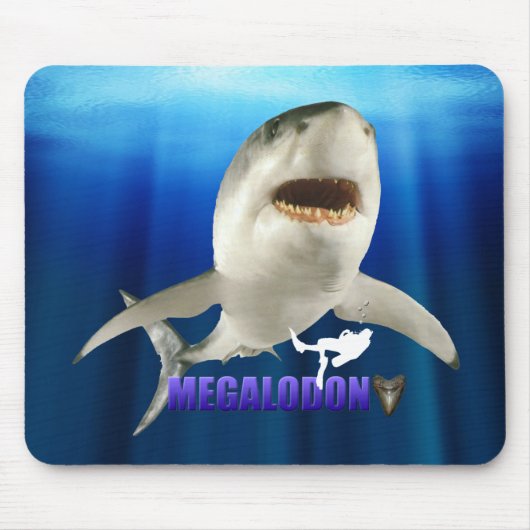 Megalodon Mousepad Muismat (Voorkant)