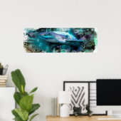 Megalodon Poster (Thuiskantoor)