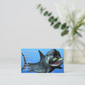 Megalodon Print Visitekaartje (Staand voorkant)