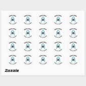Megalodon Ronde Sticker (Vel)