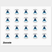 Megalodon Ronde Sticker (Vel)