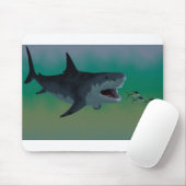 Megalodon Shark Attack Mousepad Muismat (Met muis)