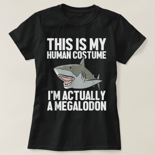 Megalodon Shark Gift Megaladon Alive I'm Really A T-shirt (Design voorkant)