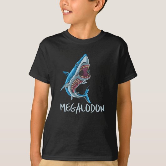 Megalodon Shark - Prehistorische oceaancreatie T-shirt (Voorkant)