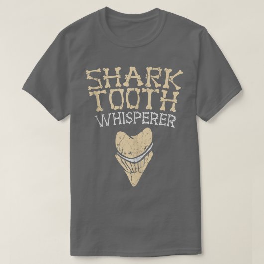 Megalodon Shark Teeth Whisperer Fossil Tooth Hunte T-shirt (Design voorkant)