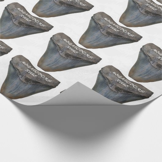 Megalodon Shark Tooth Cadeaupapier (Hoek)