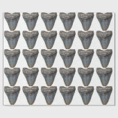Megalodon Shark Tooth Cadeaupapier (Vlak)