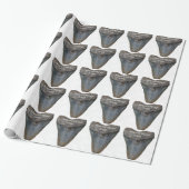 Megalodon Shark Tooth Cadeaupapier (Uitgerold)