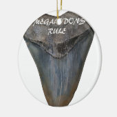 Megalodon Shark Tooth Keramisch Ornament (Links)