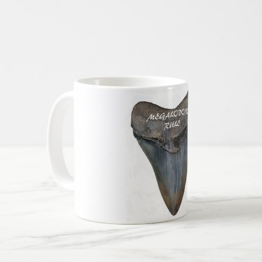 Megalodon Shark Tooth Koffiemok (Voorkant links)