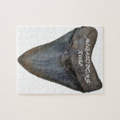 Megalodon Shark Tooth Legpuzzel (Horizontaal)