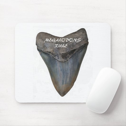 Megalodon Shark Tooth Muismat (Met muis)