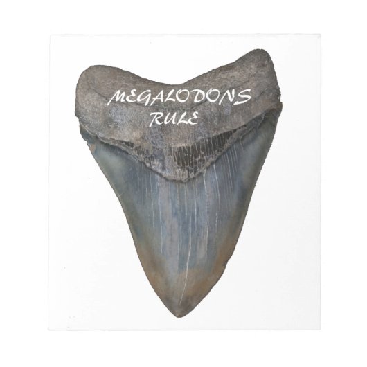 Megalodon Shark Tooth Notitieblok (Voorkant)