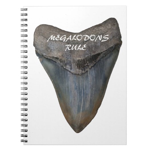 Megalodon Shark Tooth Notitieboek (Voorkant)