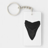Megalodon Shark Tooth Sleutelhanger (Voorkant)
