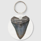 Megalodon Shark Tooth Sleutelhanger (Voorkant)