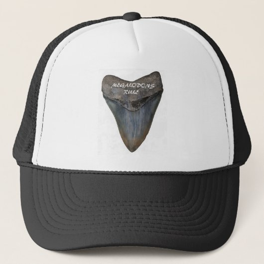 Megalodon Shark Tooth Trucker Pet (Voorkant)