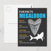 Megalodon shirt met grote gave voor liefhebbers va briefkaart (Voorkant / Achterkant)