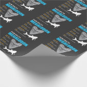 Megalodon shirt met grote gave voor liefhebbers va cadeaupapier (Hoek)