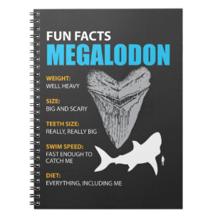 Megalodon shirt met grote gave voor liefhebbers va notitieboek