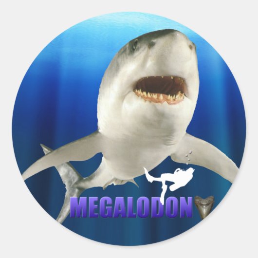 Megalodon Stickers (Voorkant)