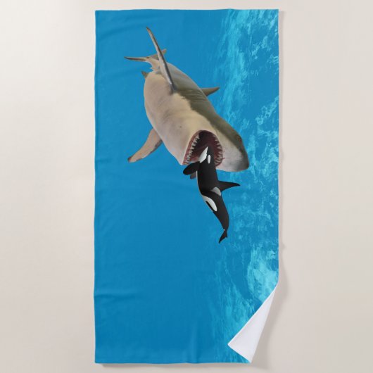 Megalodon Strandlaken (Voorkant)