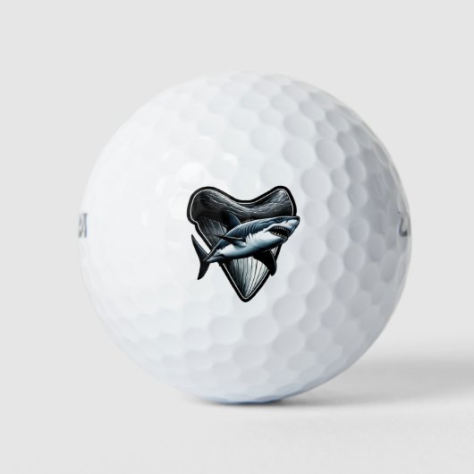 Megalodon tand golfballen (Voorkant)
