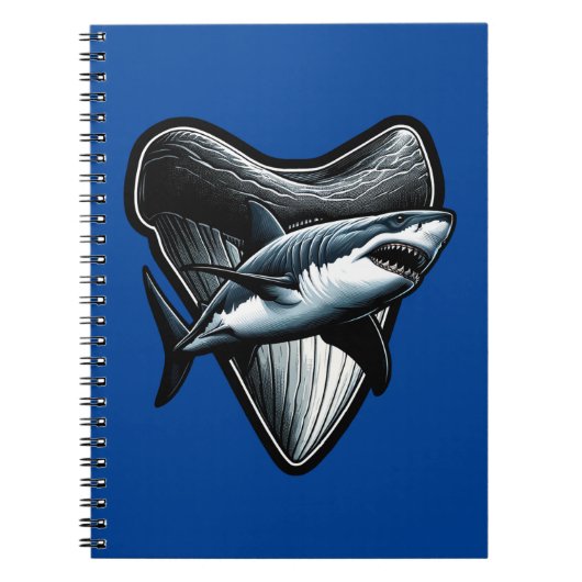 Megalodon tand notitieboek (Voorkant)