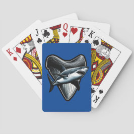 Megalodon tand pokerkaarten