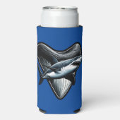 Megalodon tand seltzer blikjeskoeler (Seltzer Achterkant)