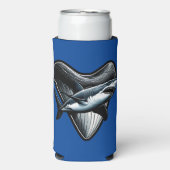 Megalodon tand seltzer blikjeskoeler (Seltzer Voorkant)