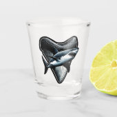 Megalodon tand shot glas (Voorkant)