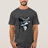 Megalodon tand t-shirt (Voorkant)