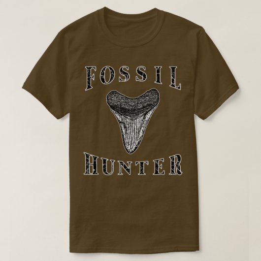Megalodon Tooth Sharks Tooth Fossil Hunter Paleont T-shirt (Design voorkant)
