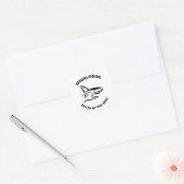 Megalodon Vierkante Sticker (Envelop)