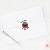 Megalodon Vierkante Sticker (Envelop)