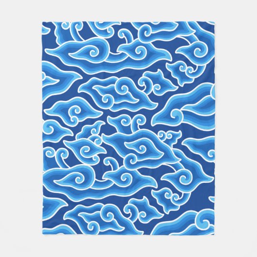 Megamendung batik pattern megamendung fleece deken (Voorkant)
