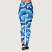 Megamendung-Batik-Pattern-| Zazzle_Growshop. Leggings (Achterkant)