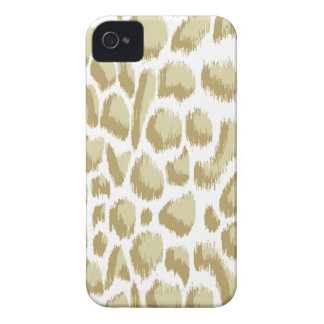 Megan Adams Animal Print Ikat Biege iPhone 4 Hoesje