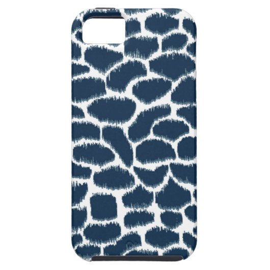 Megan Adams Animal Print Ikat Navy Case-Mate iPhone Case (Achterkant)