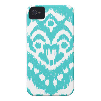 Megan Adams Zig Zag Ikat- turquoise iPhone 4 Hoesje