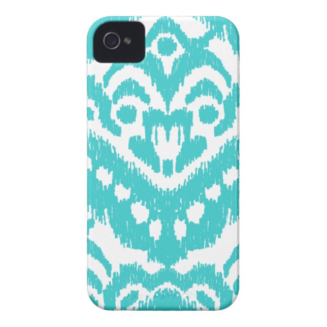 Megan Adams Zig Zag Ikat- turquoise Case-Mate iPhone Case (Achterkant)