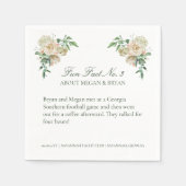 Megan Bruiloft Receptie Leuke Feiten No. 3 Cocktai Servet (Voorkant)