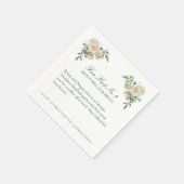 Megan Bruiloft Receptie Leuke Feiten No. 3 Cocktai Servet (Hoek)