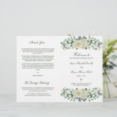 Megan Christelijk Wedding Ceremony Program (Staand voorkant)