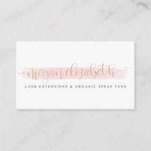 Megan Elizabeth Faux Gold Foil Visitekaartje