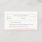 Megan Elizabeth Faux Gold Foil Visitekaartje (Achterkant)