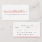 Megan Elizabeth Faux Gold Foil Visitekaartje (Voorkant / Achterkant)