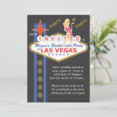 Megan_Girls Night Out Bachelorette Uitnodiging (Staand voorkant)